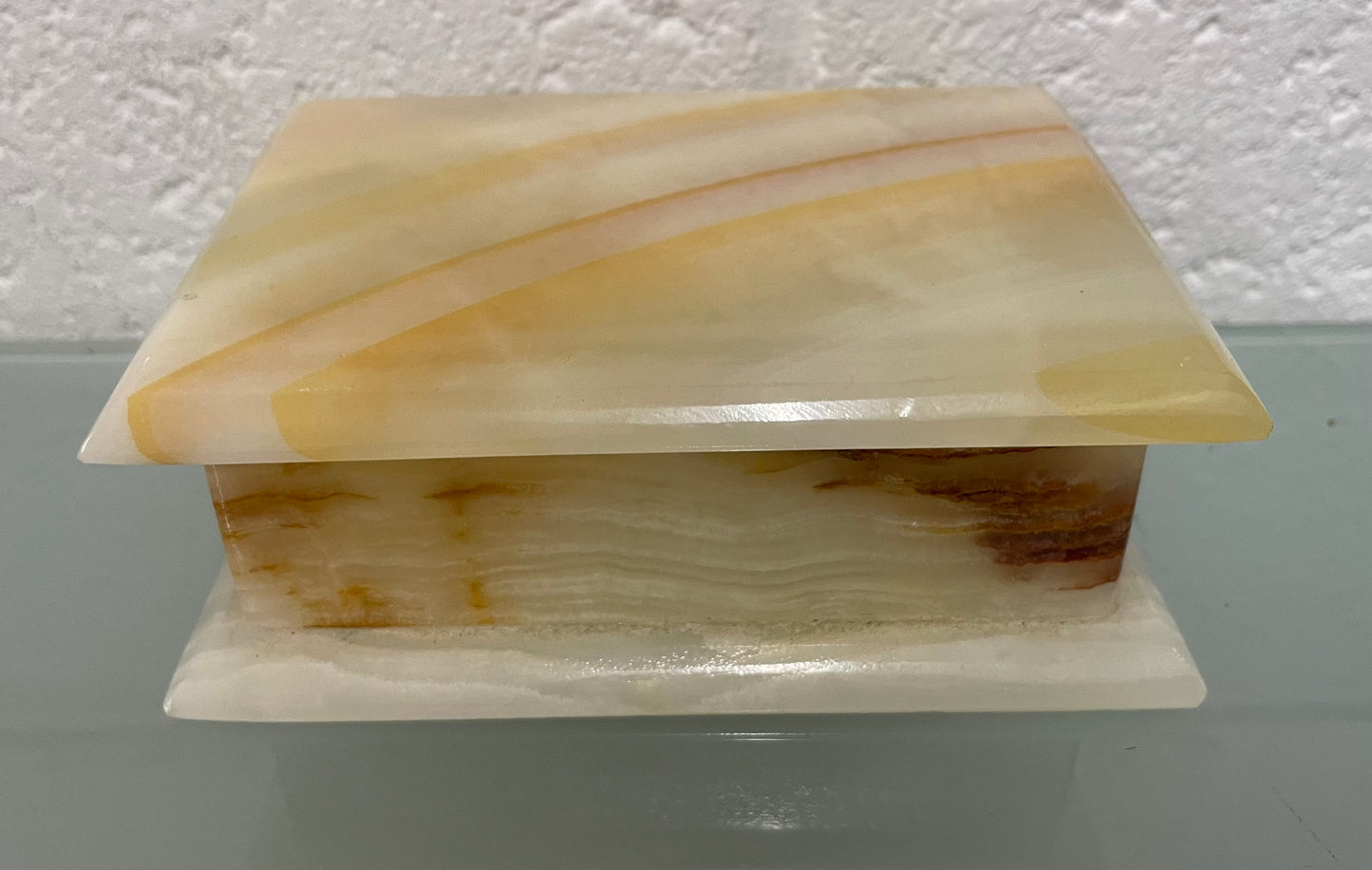 Beautiful Vintage Onyx Marble Trinket Box