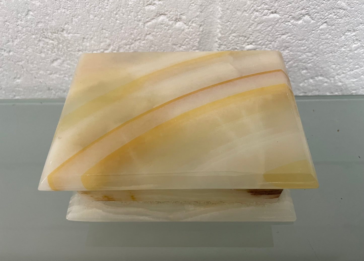 Beautiful Vintage Onyx Marble Trinket Box