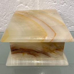 Beautiful Vintage Onyx Marble Trinket Box