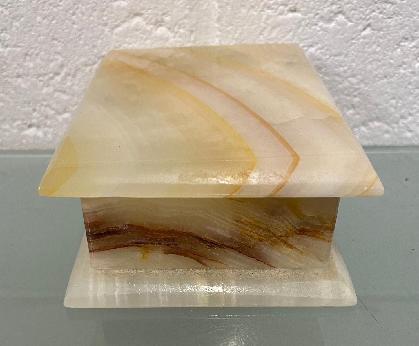 Beautiful Vintage Onyx Marble Trinket Box