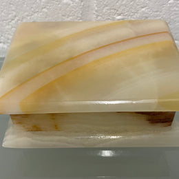 Beautiful Vintage Onyx Marble Trinket Box