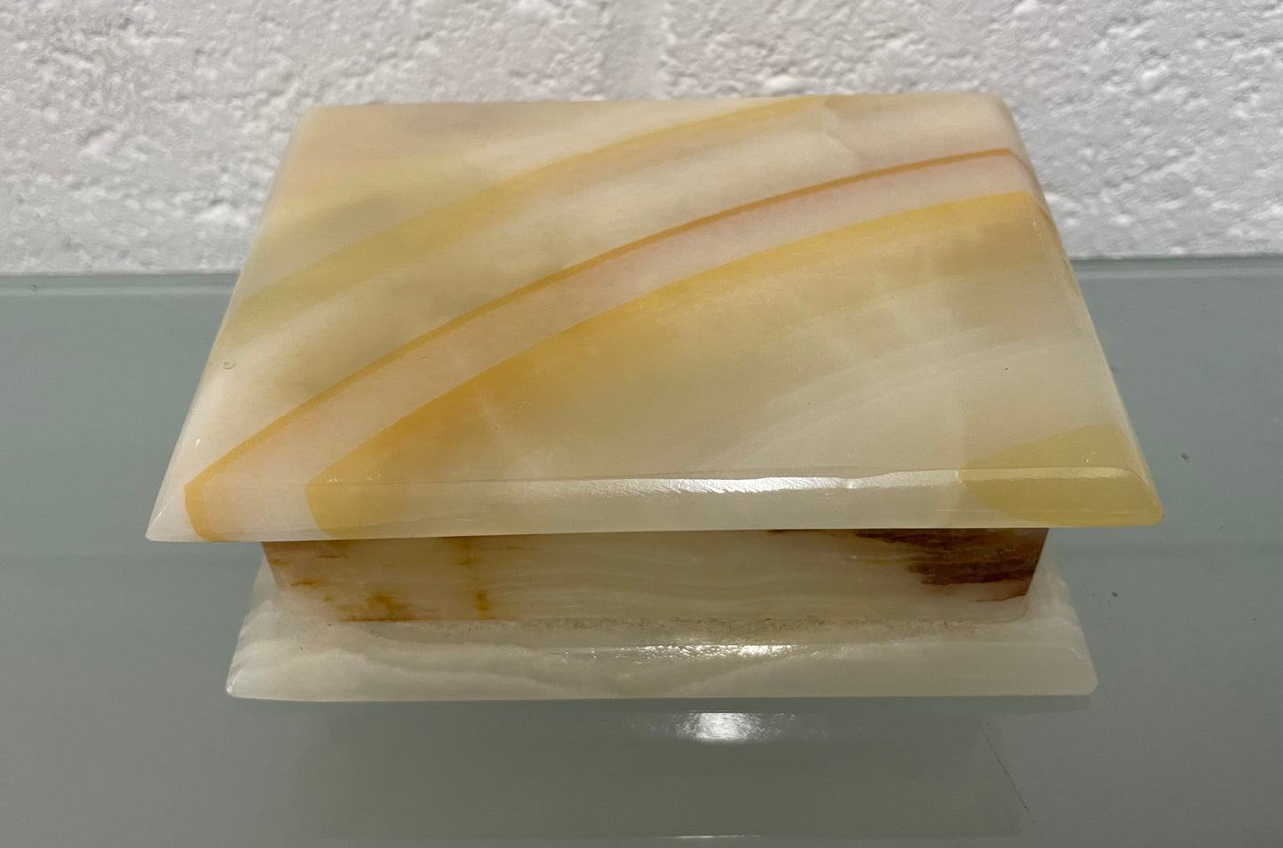 Beautiful Vintage Onyx Marble Trinket Box