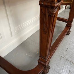 Fabulous French Henry II marble top console table with carved details. It is in good original condition. Please see the photos as they form part of the description.