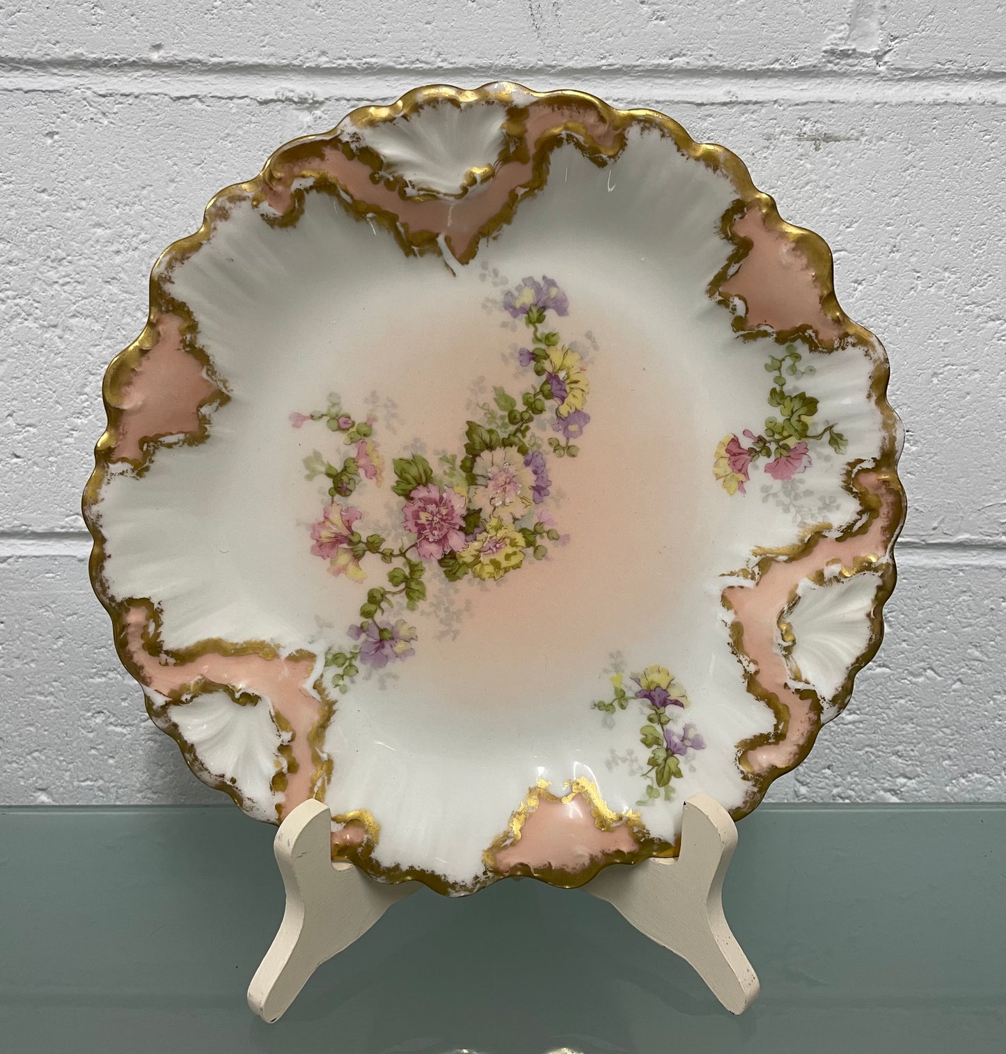 Superbly Hand Painted & Gilded Antique French Limoges Display Plate