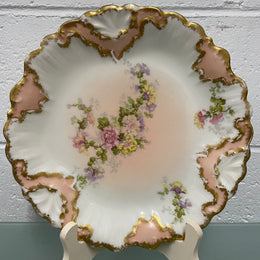 Superbly Hand Painted & Gilded Antique French Limoges Display Plate