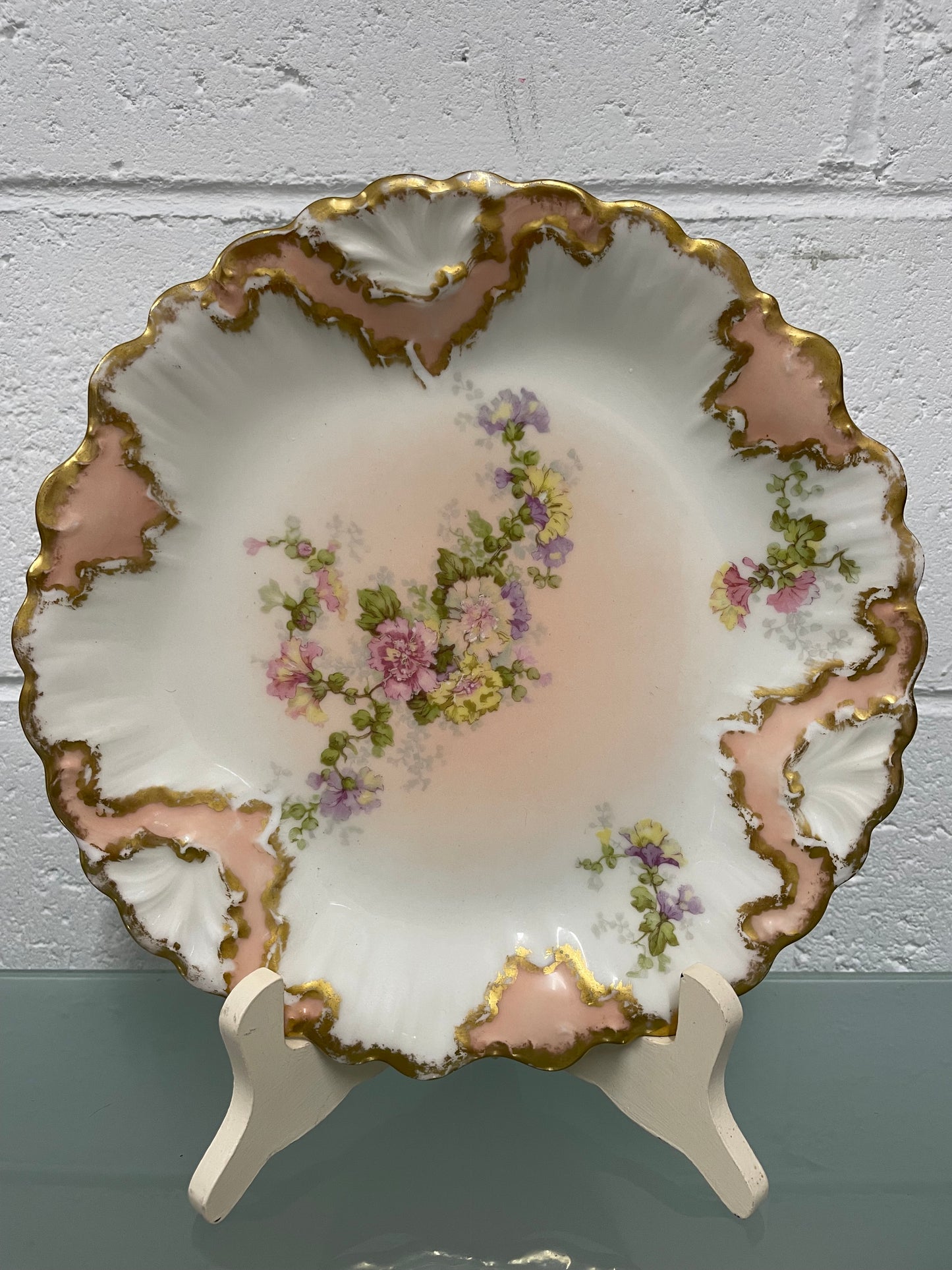 Superbly Hand Painted & Gilded Antique French Limoges Display Plate