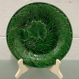 Victorian Majolica Vine Leaf Plate