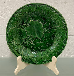 Victorian Majolica Vine Leaf Plate | Antique & Vintage | Moonee Ponds Antiques | Australia Wide Delivery