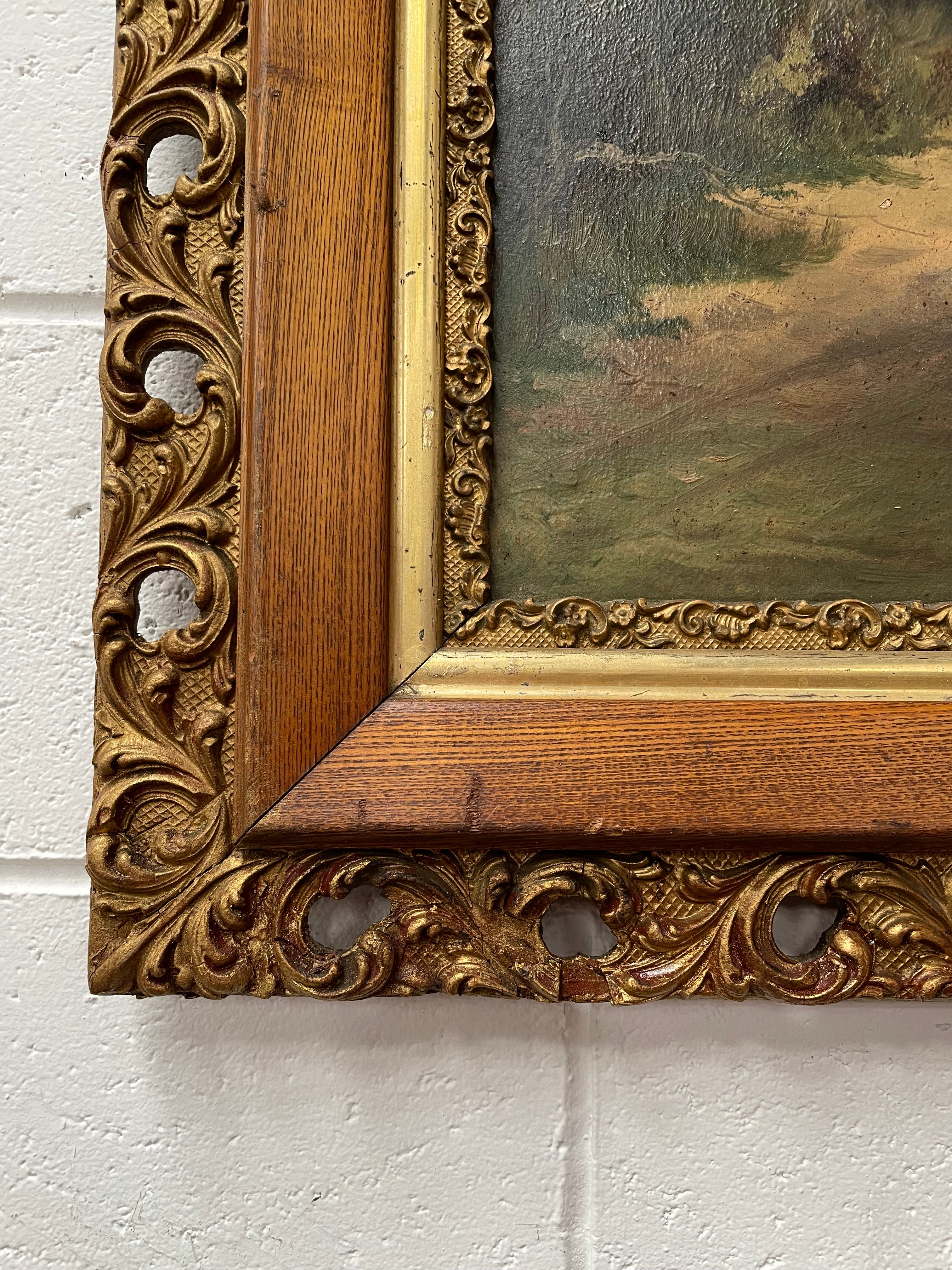 Beautiful Pair of Victorian Oil on Board Landscapes | Antique & Vintage | Moonee Ponds Antiques | Australia Wide Delivery