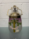 Victorian Glass & Painted Biscuit Barrel | Antique & Vintage | Moonee Ponds Antiques | Australia Wide Delivery