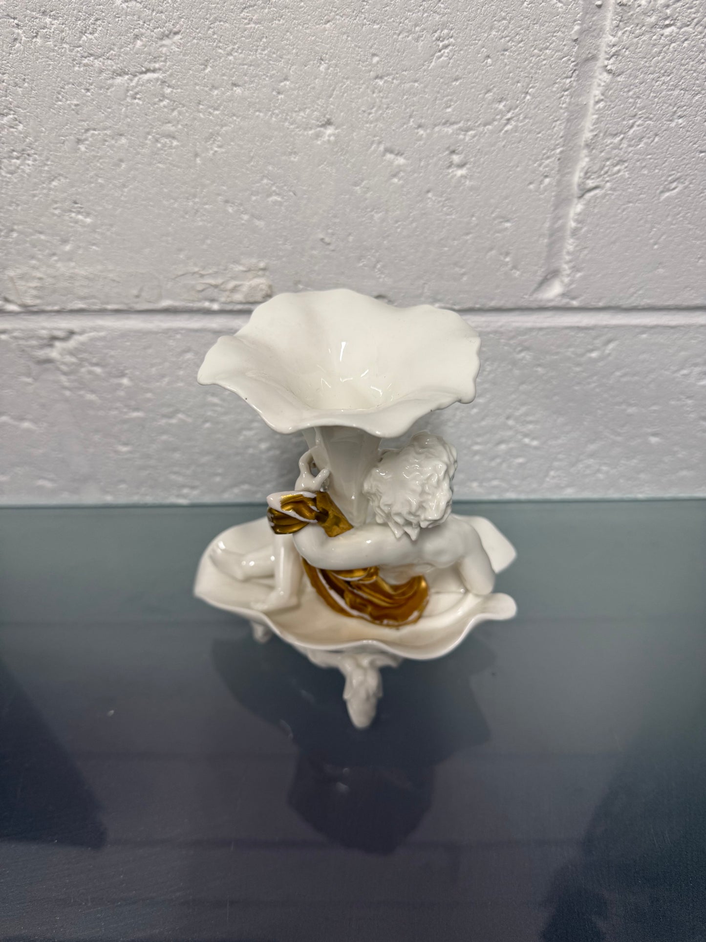 Antique Limoges Signed Cherub Vase