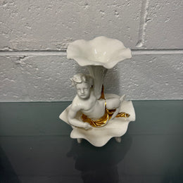 Antique Limoges Signed Cherub Vase
