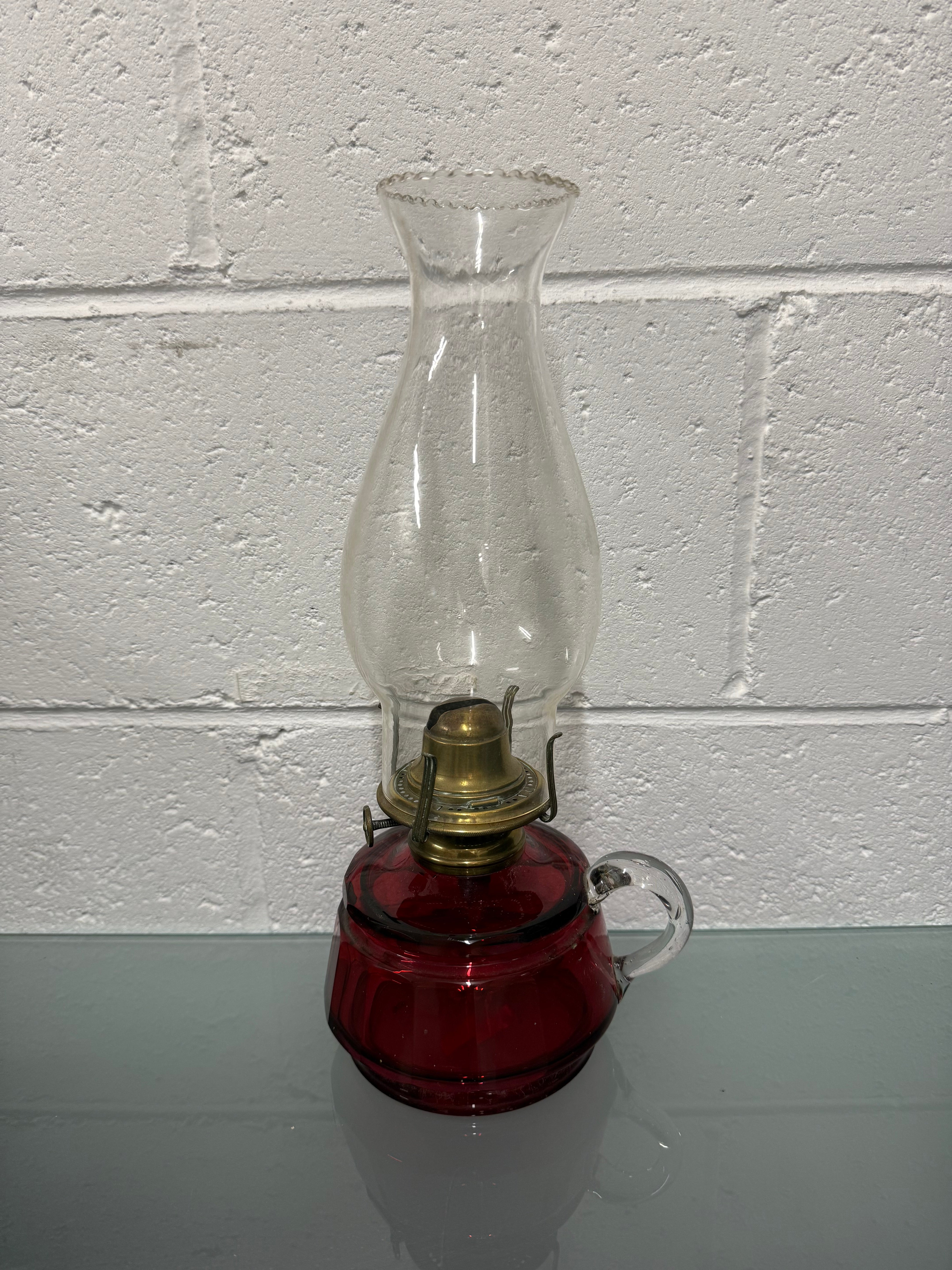 Victorian Glass Finger Lamp