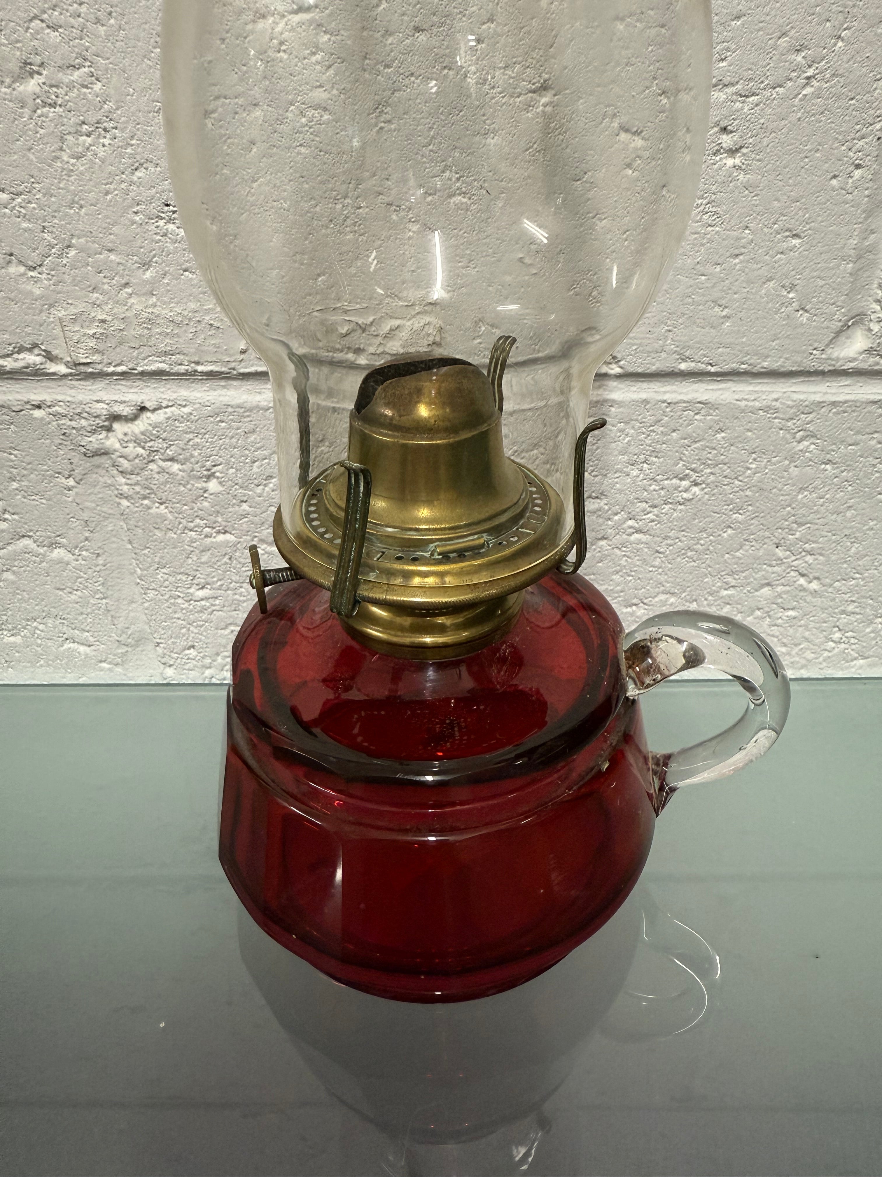 Victorian Glass Finger Lamp | Antique & Vintage | Moonee Ponds Antiques | Australia Wide