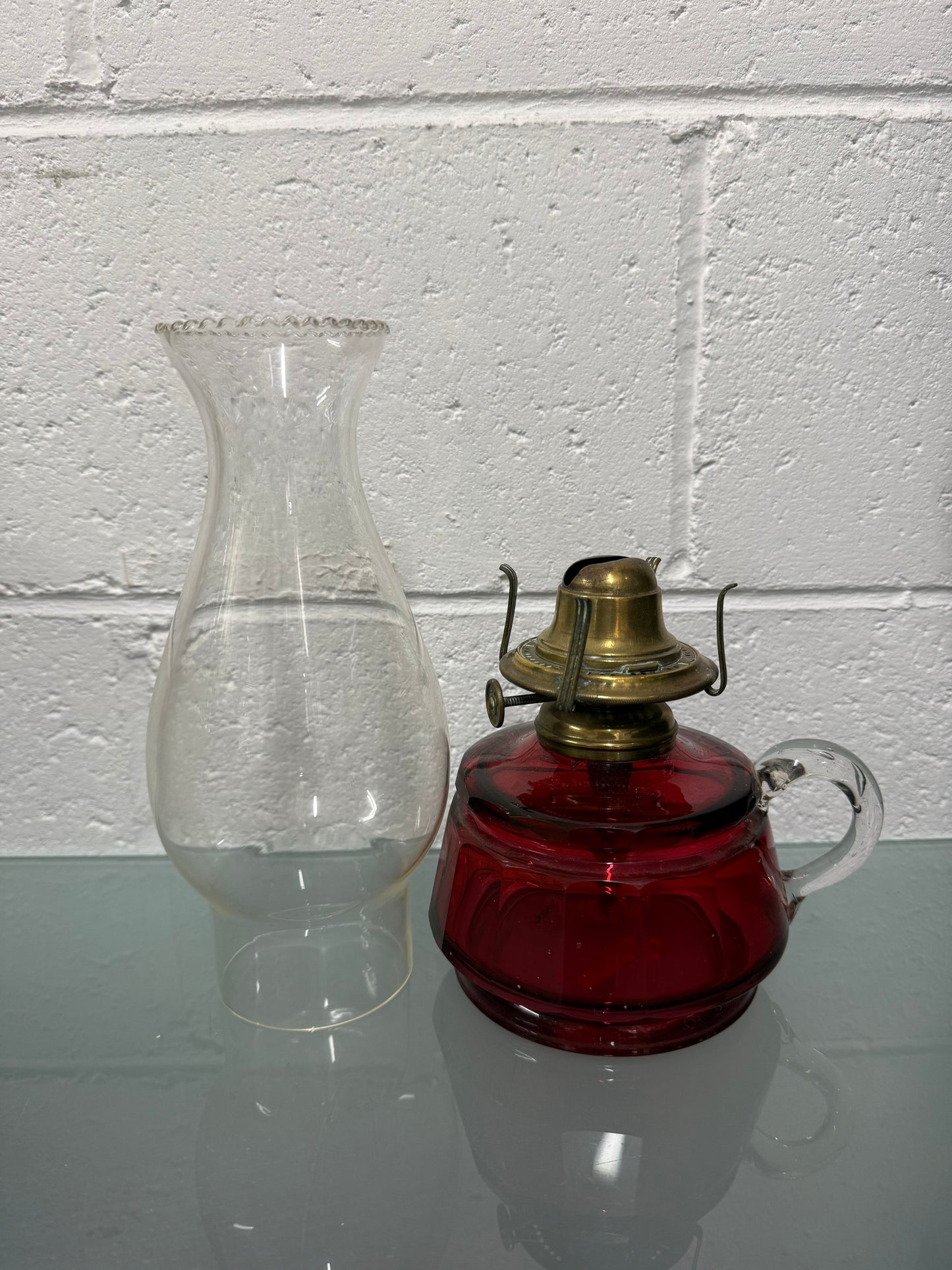 Victorian Glass Finger Lamp