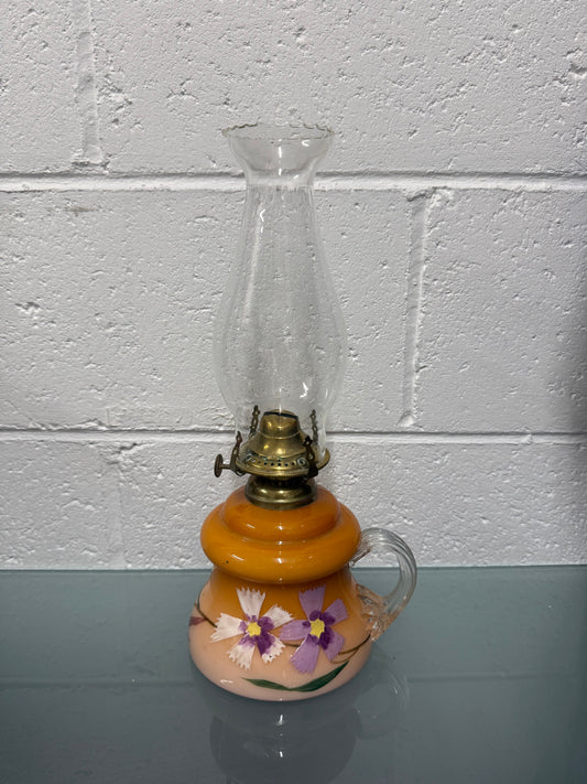 Victorian Milk Glass Finger Lamp