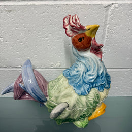 Vintage Majolica Chicken Tureen