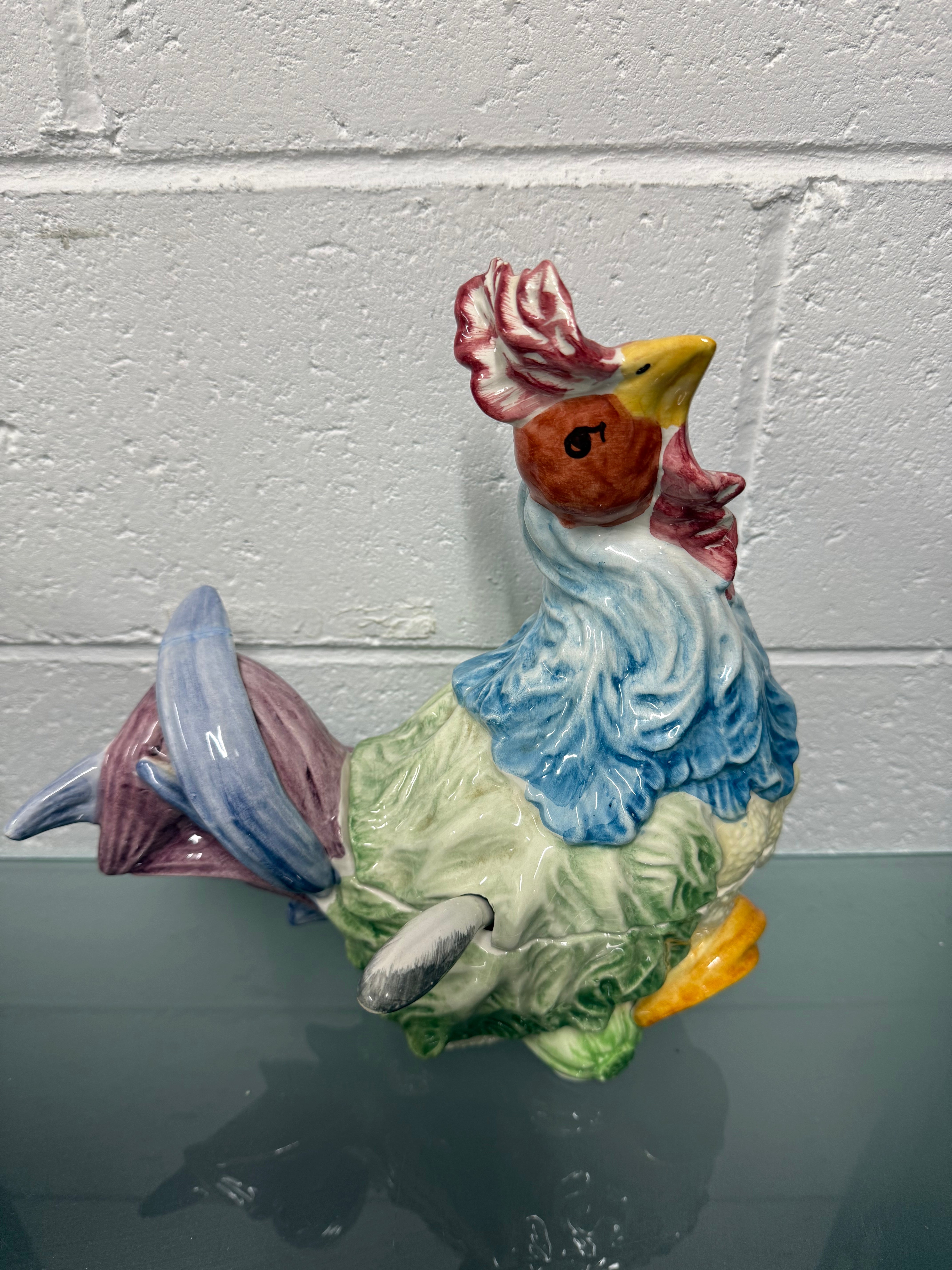 Vintage Majolica Chicken Tureen | Antique & Vintage | Moonee Ponds Antiques | Australia Wide Delivery