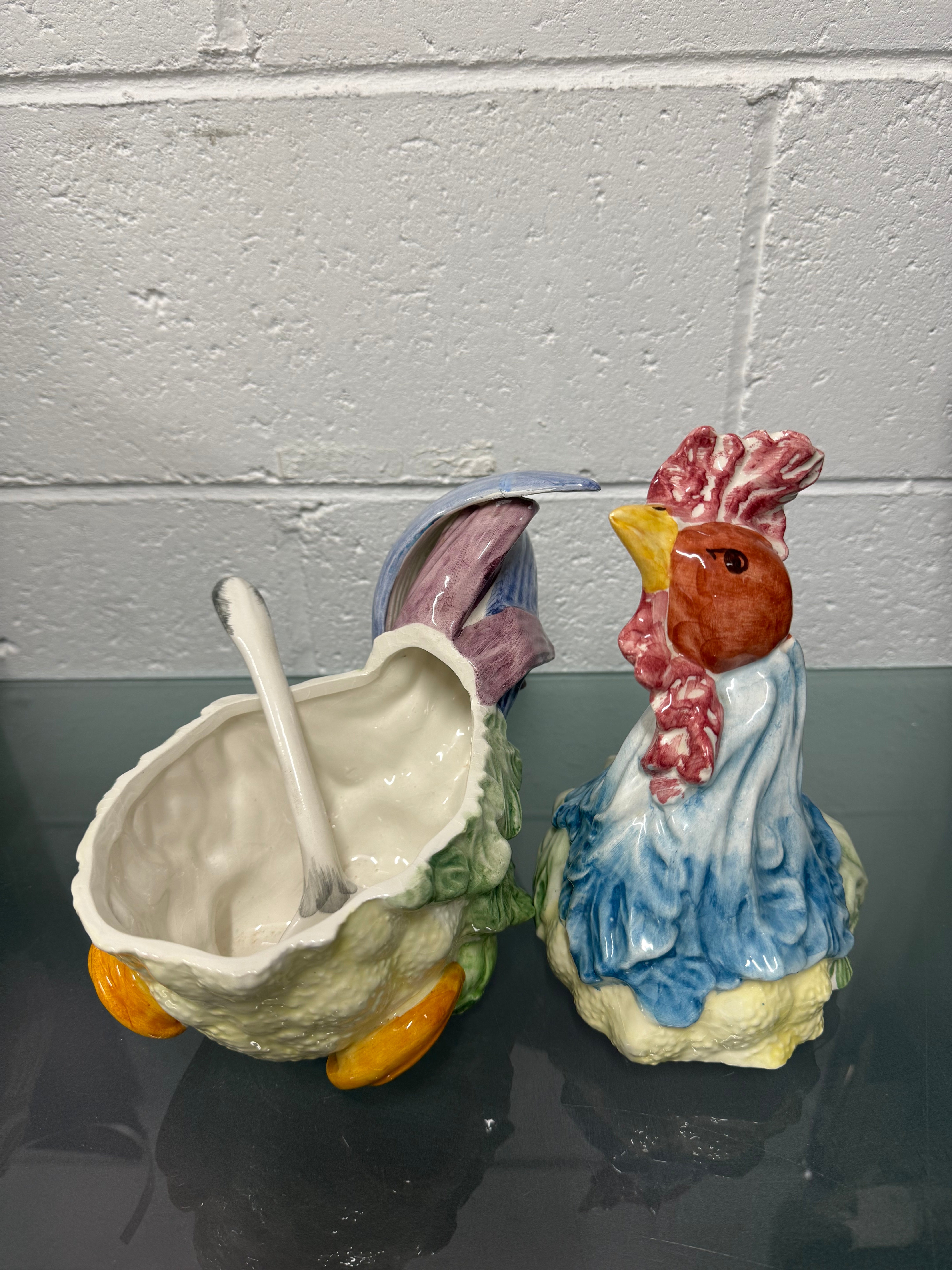 Vintage Majolica Chicken Tureen | Antique & Vintage | Moonee Ponds Antiques | Australia Wide Delivery