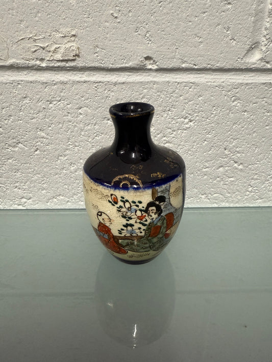 Vintage Satsuma Hand Painted Vase