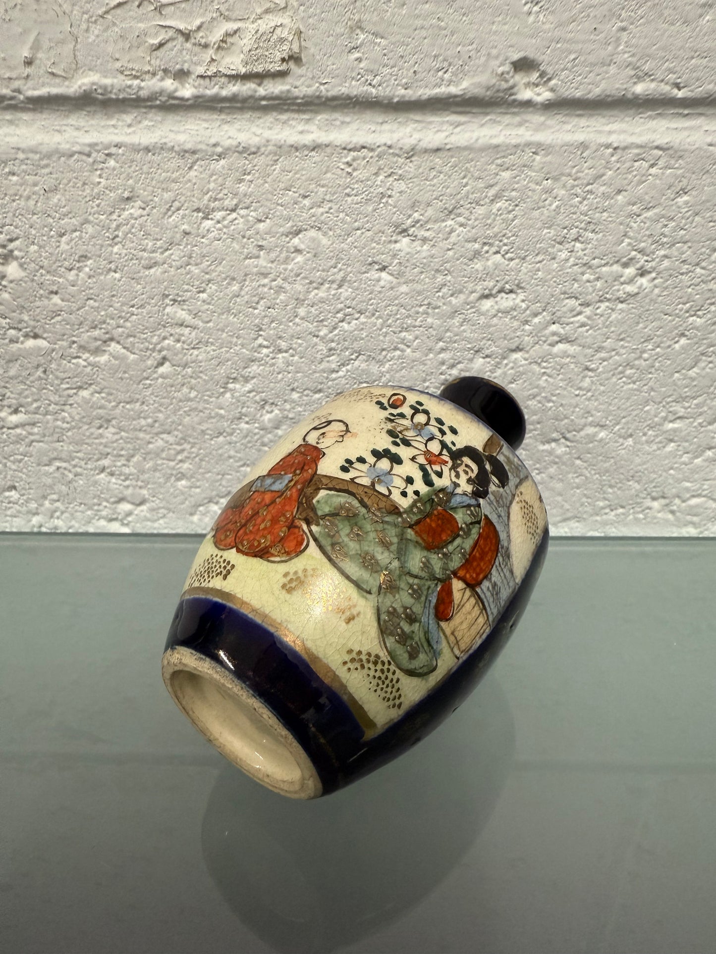 Vintage Satsuma Hand Painted Vase