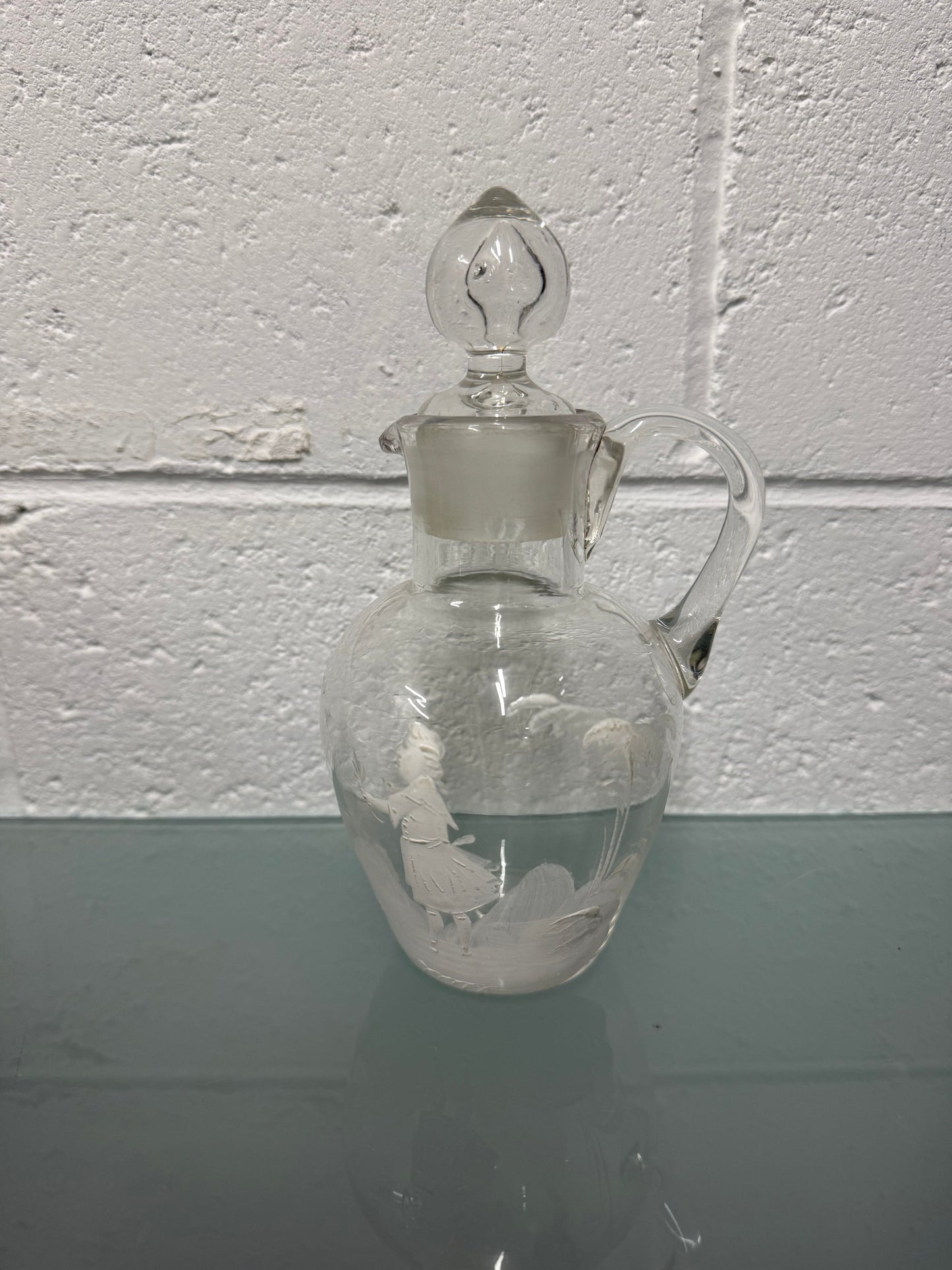Antique Mary Gregory Decanter/Cruet