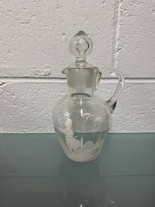 Antique Mary Gregory Decanter/Cruet