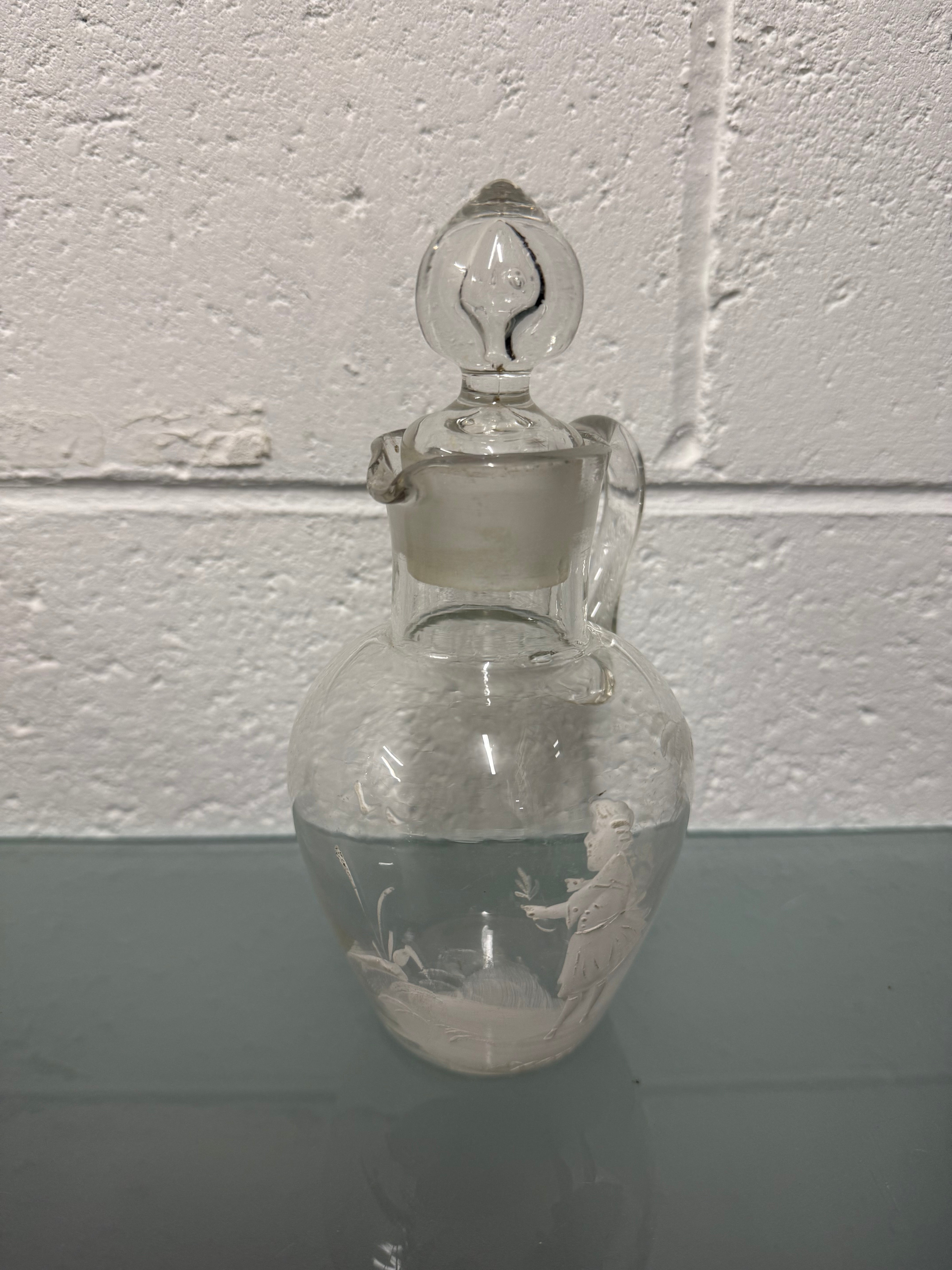 Antique Mary Gregory Decanter/Cruet | Antique & Vintage | Moonee Ponds Antiques | Australia Wide Delivery