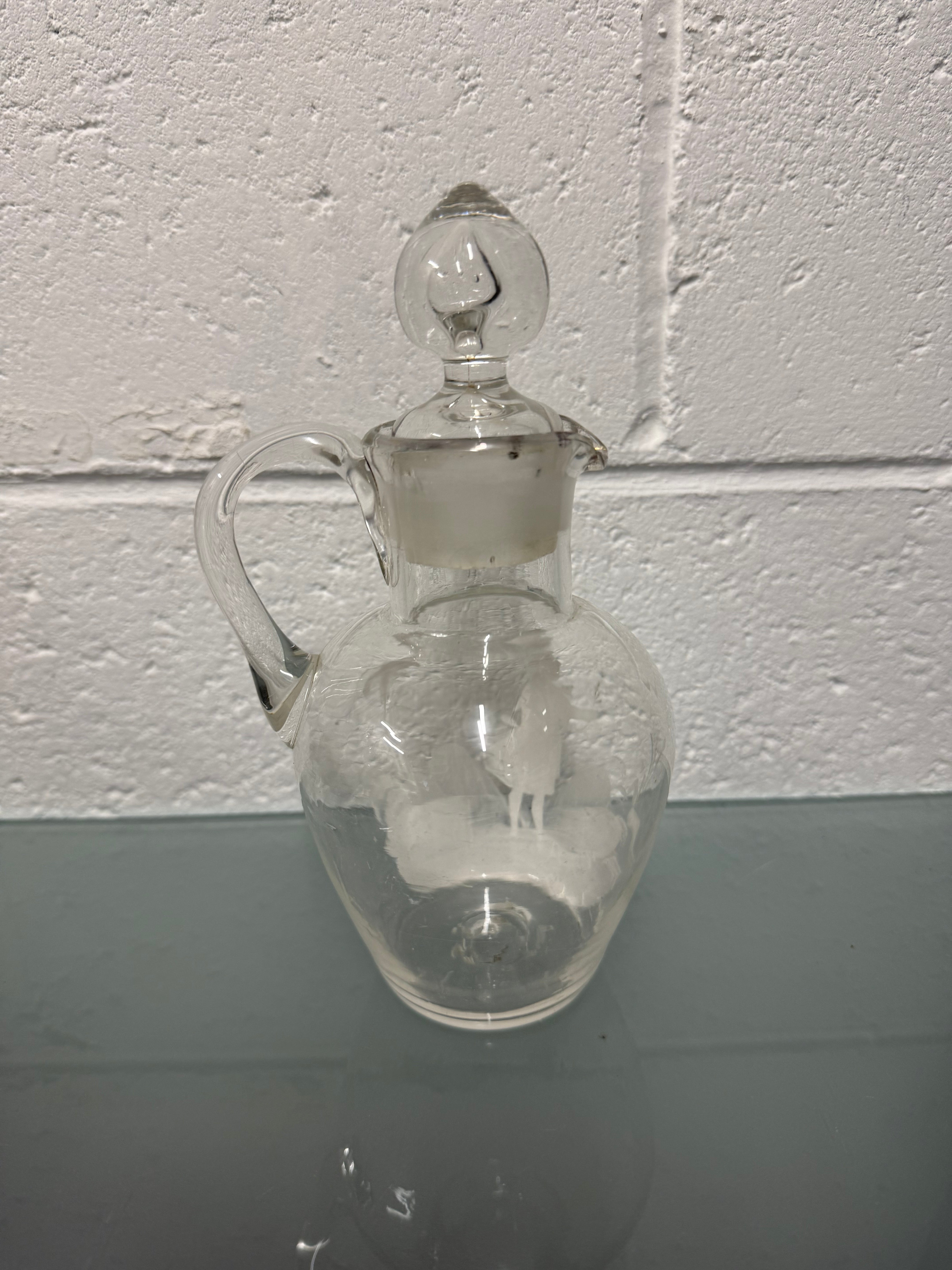 Antique Mary Gregory Decanter/Cruet | Antique & Vintage | Moonee Ponds Antiques | Australia Wide Delivery