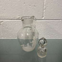 Antique Mary Gregory Decanter/Cruet