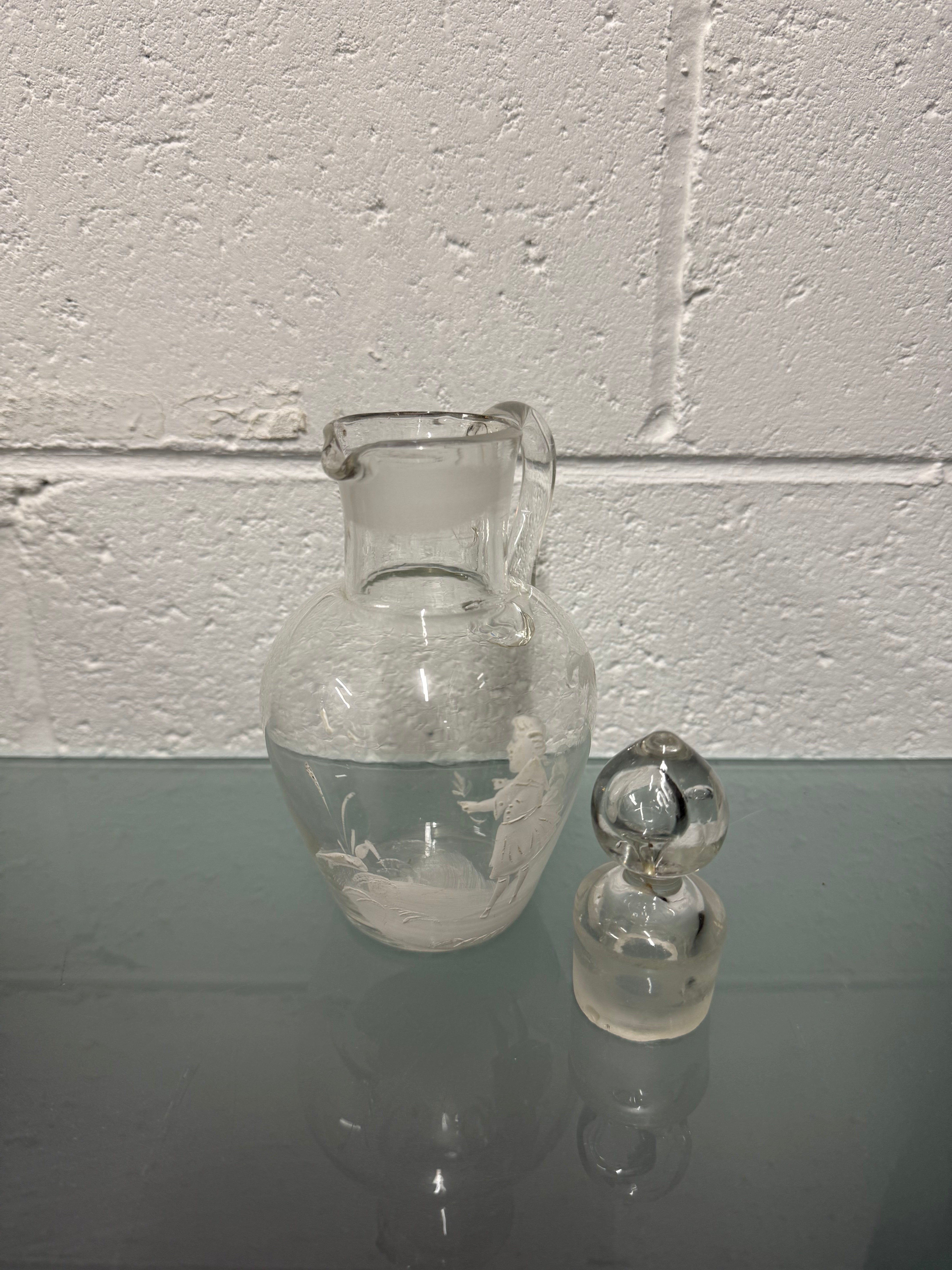 Antique Mary Gregory Decanter/Cruet