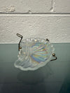 Vintage Iridescent Glass Shell Tray On Stand | Antique & Vintage | Moonee Ponds Antiques | Australia Wide Delivery