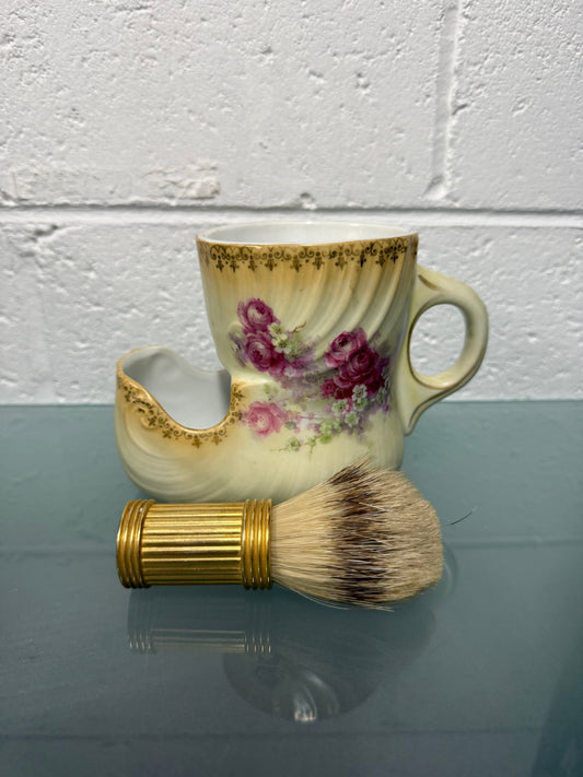 Vintage Shaving Mug & Brush