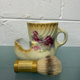 Vintage Shaving Mug & Brush