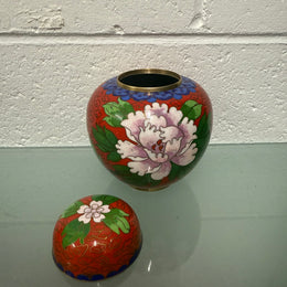 Vintage Cloisonne Ginger Jar
