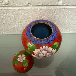 Vintage Cloisonne Ginger Jar