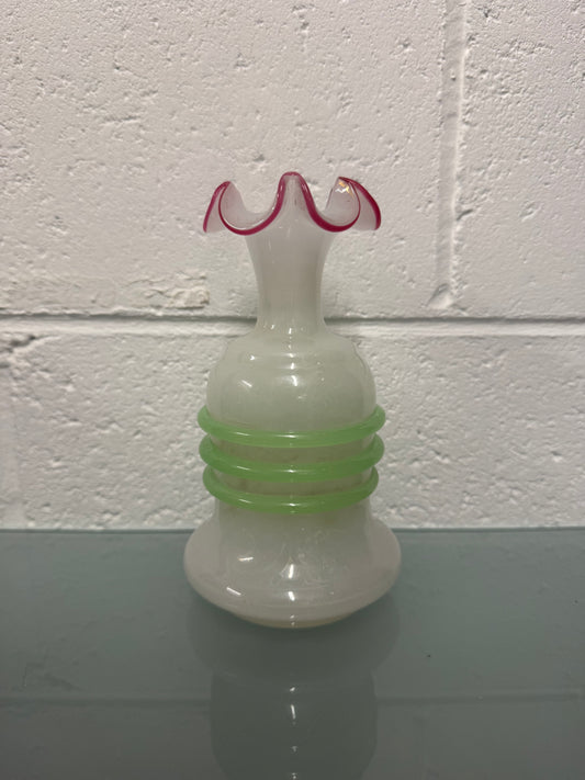 Antique/Vintage French Opaline Glass Vase