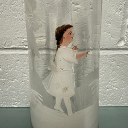 Antique Mary Gregory Glass Vase