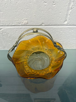 Victorian Glass Condiment Bowl with Stand | Antique & Vintage | Moonee Ponds Antiques | Australia Wide Delivery