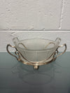 Edwardian Silver Plate & Frosted Glass Dish Designed by Christopher Dresser | Antique & Vintage | Moonee Ponds Antiques | Australia Wide Delivery