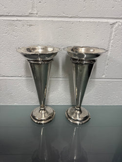 Pair of Edwardian Sterling Silver Vases | Antique & Vintage | Moonee Ponds Antiques | Australia Wide Delivery