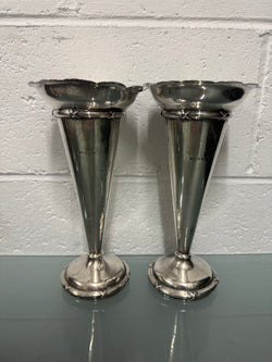 Pair of Edwardian Sterling Silver Vases | Antique & Vintage | Moonee Ponds Antiques | Australia Wide Delivery
