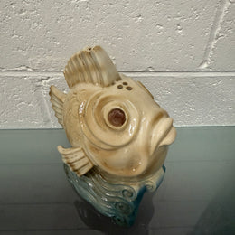 Unusual Ceramic Vintage Hand Painted Fish Ornament