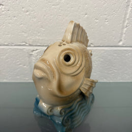 Unusual Ceramic Vintage Hand Painted Fish Ornament