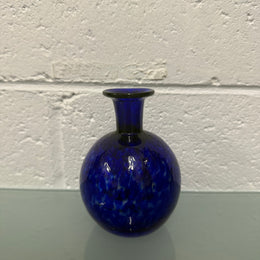 Cobalt Blue Art Glass Small Vase