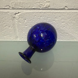 Cobalt Blue Art Glass Small Vase