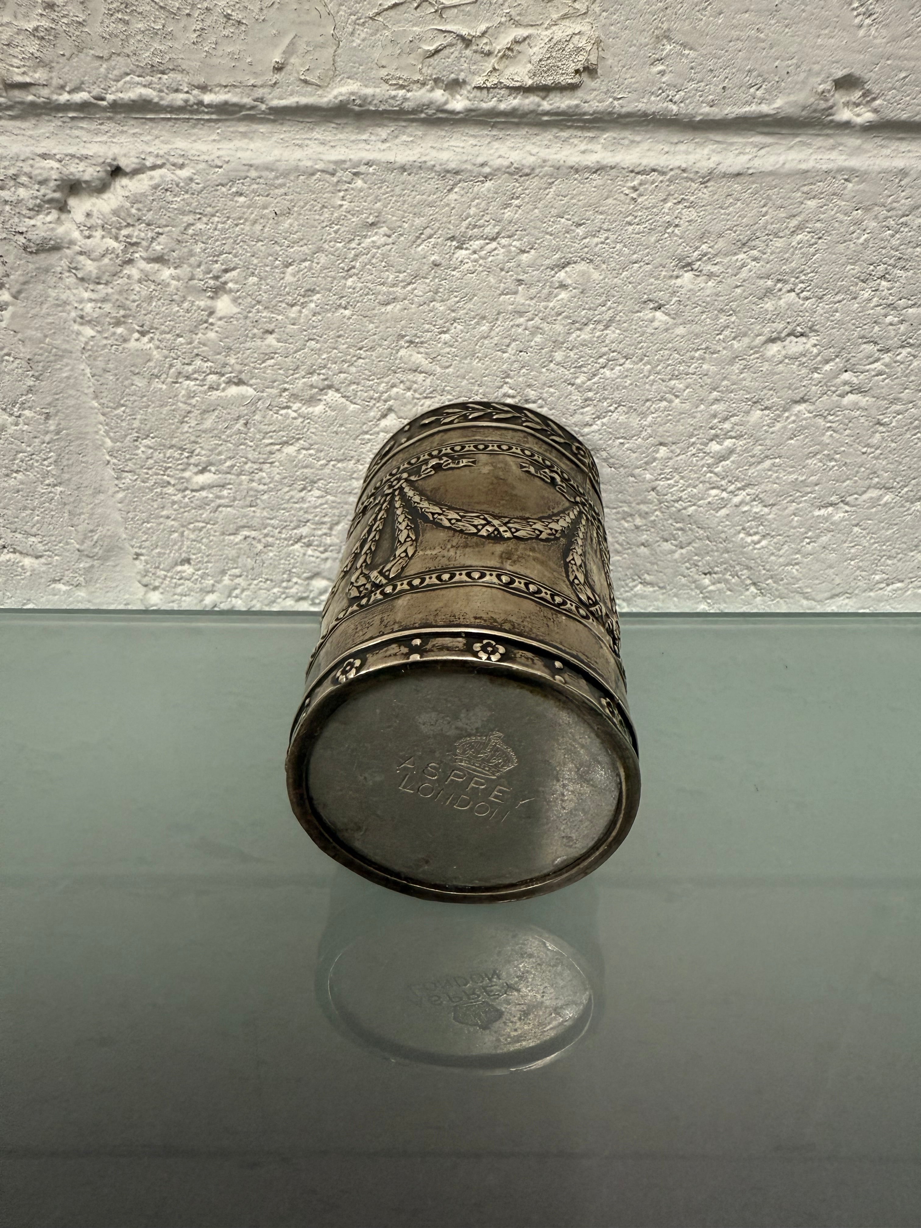 Sterling Silver Pen/Pencil Holder C1913 For Asprey London | Antique & Vintage | Moonee Ponds Antiques | Australia Wide Delivery