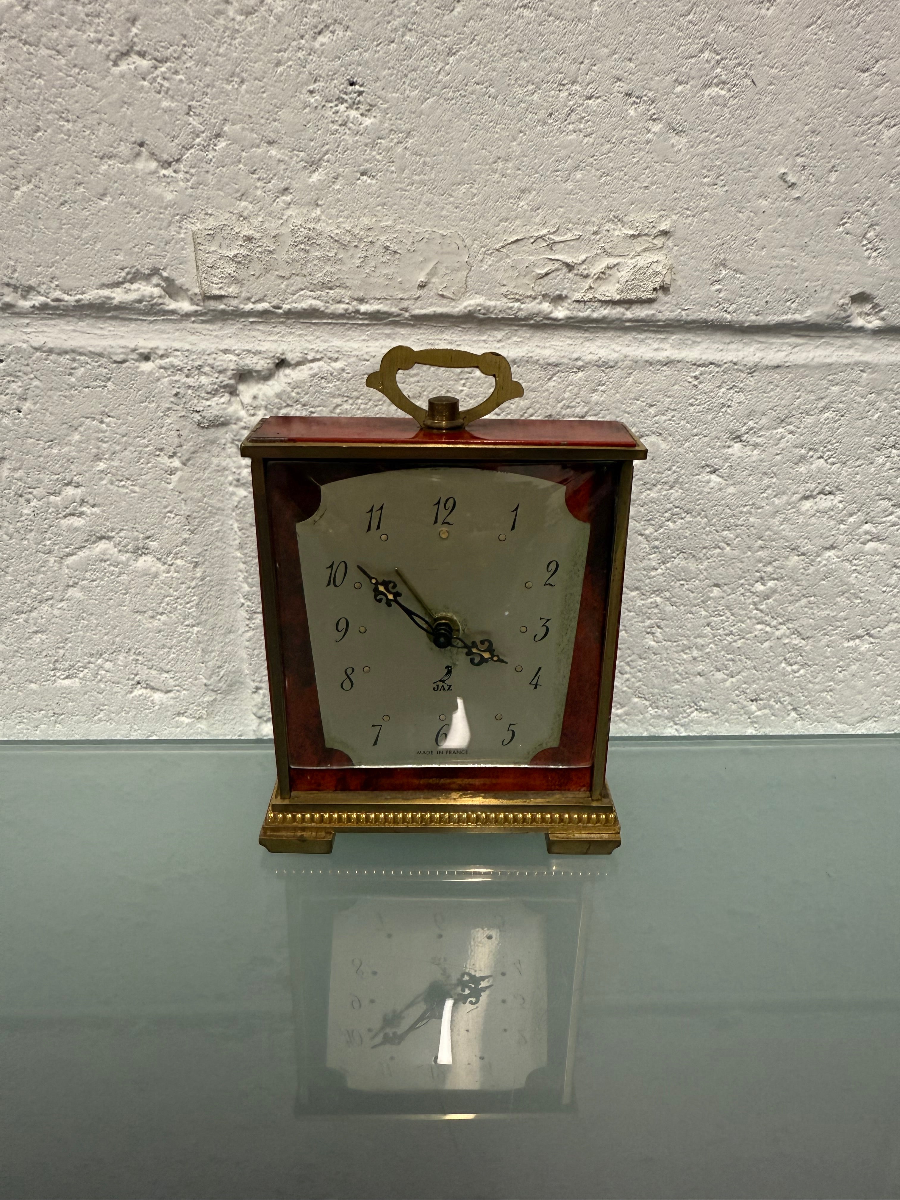 Art Deco French "Jaz" Alarm Travel Clock