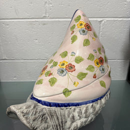 Vintage Italian Hand Painted Earthenware Hen Tureen