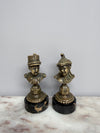 Rare Pair Bronze Napoleon III Children Busts | Antique & Vintage | Moonee Ponds Antiques | Australia Wide Delivery